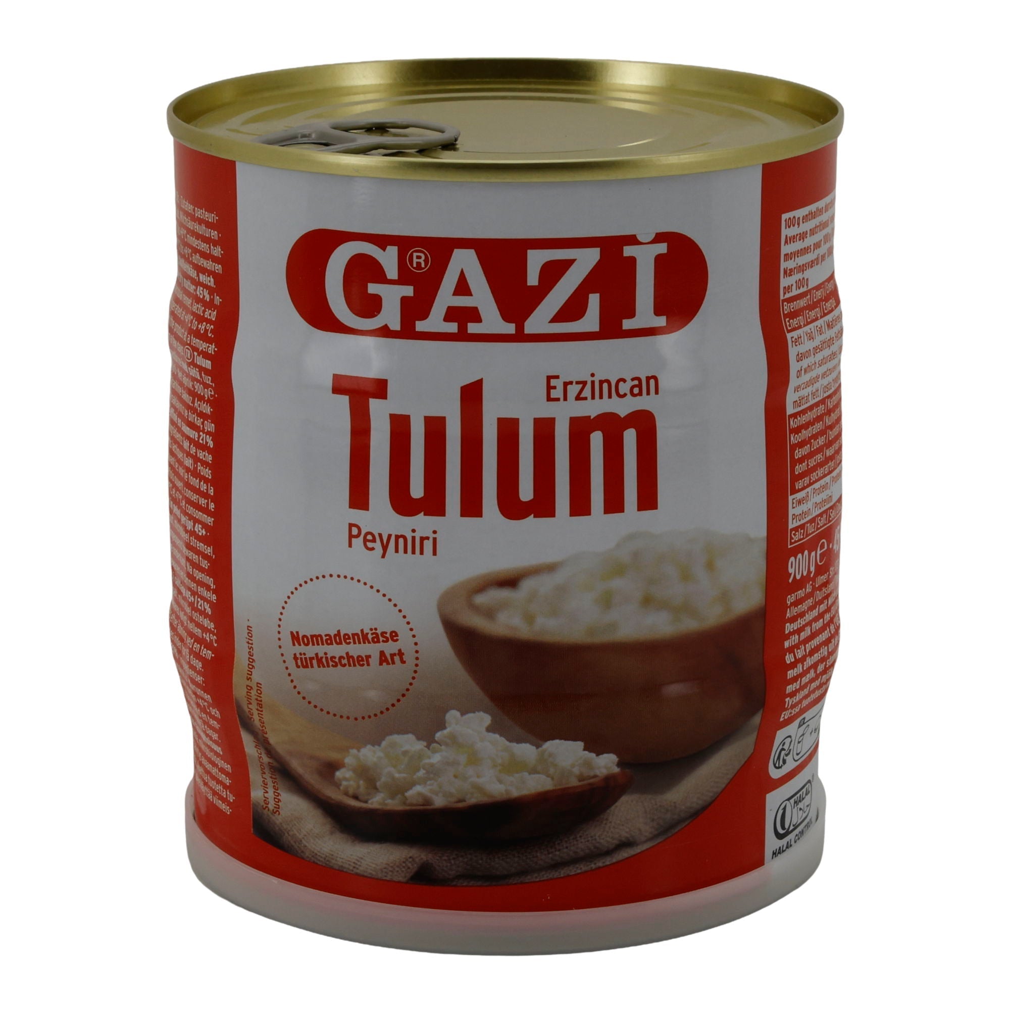 Käse Gazi Erzincan Tulum Peyniri | Traditionell | Türkischer Nomadenkäse in Salzlake | 900 g GAZI